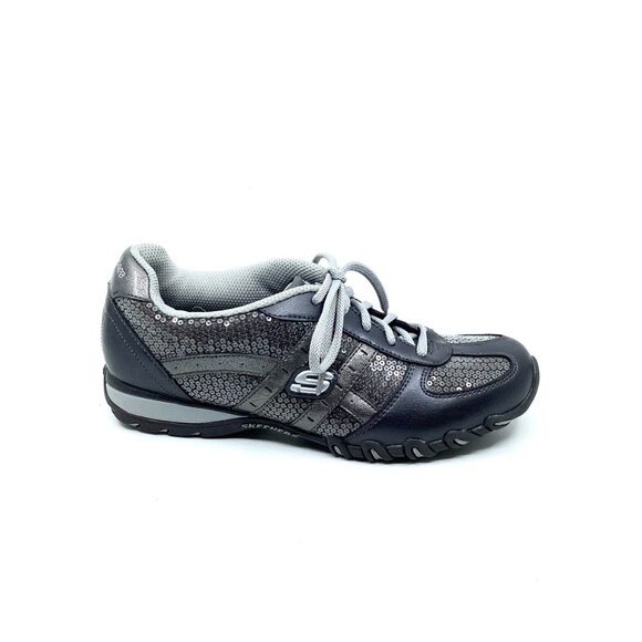 Skechers Silver Metallic Active Shoes - Picture 2 of 8